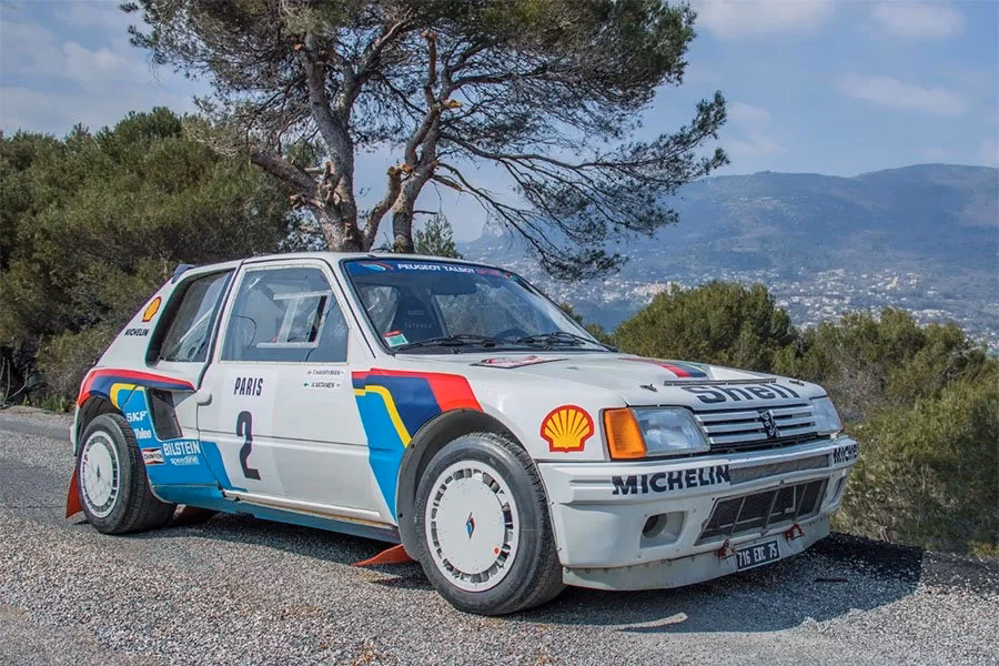 When did Peugeot 205 Rallye come out?