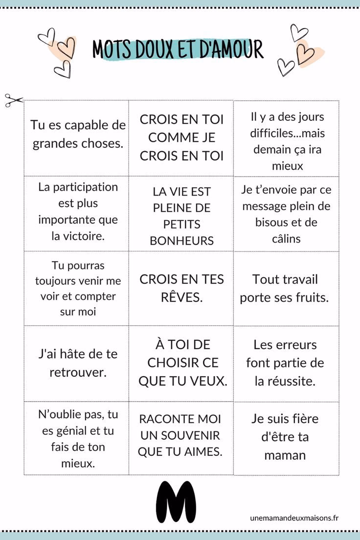 Quels sont les Petits Mots doux d’amour pour elle ?