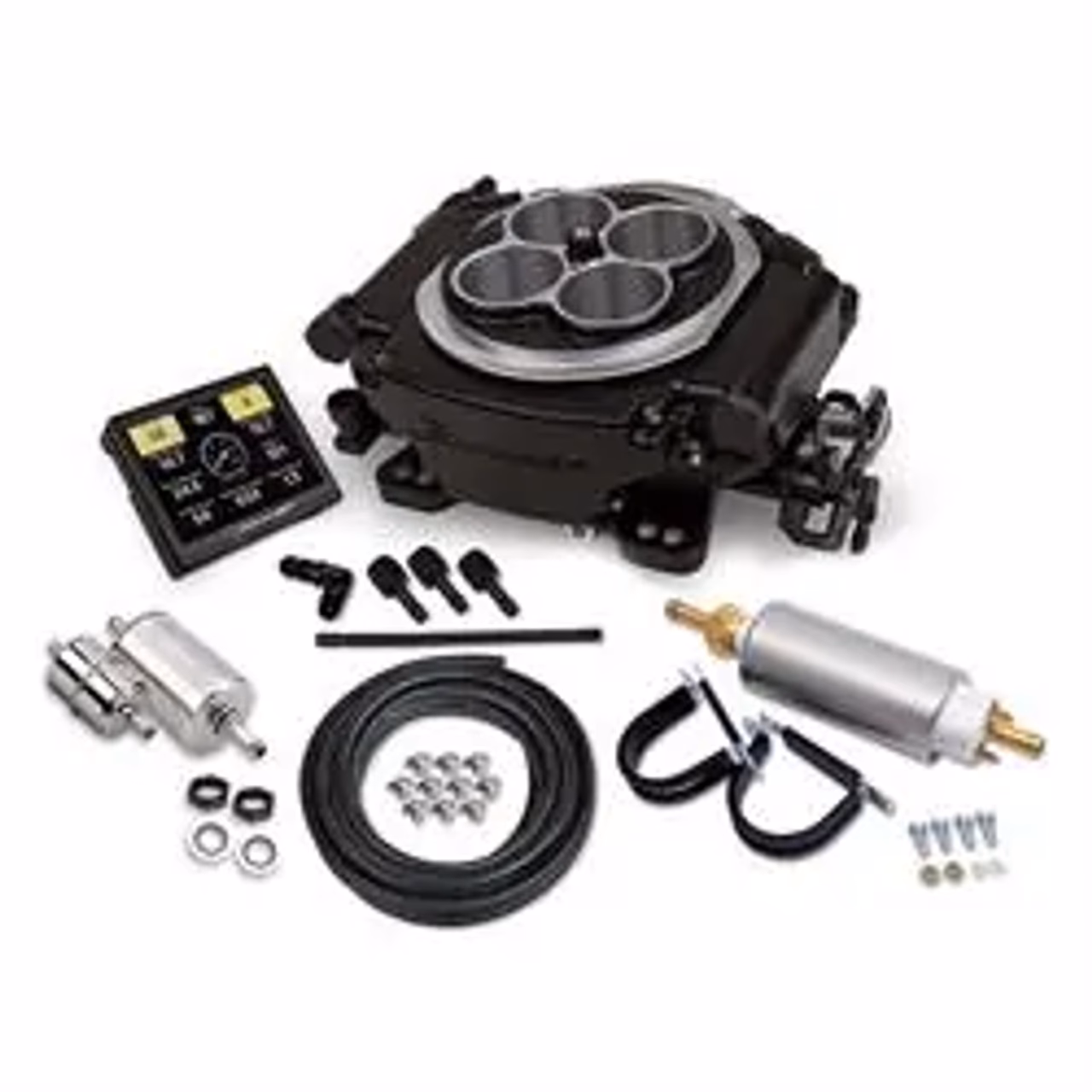 Can a 4-barrel carburetor be used on a pollution controlled vehicle?