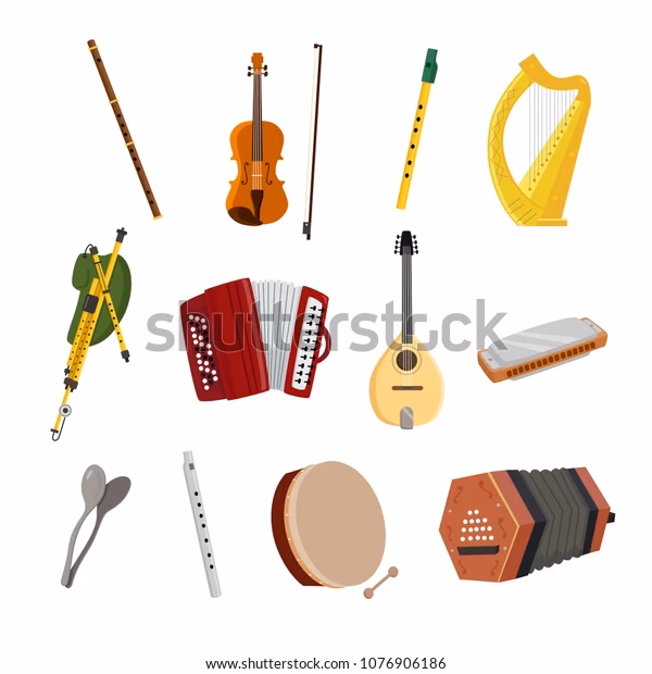 Quels instruments traditionnels sont utilisés par les musiciens d'Irlande ?