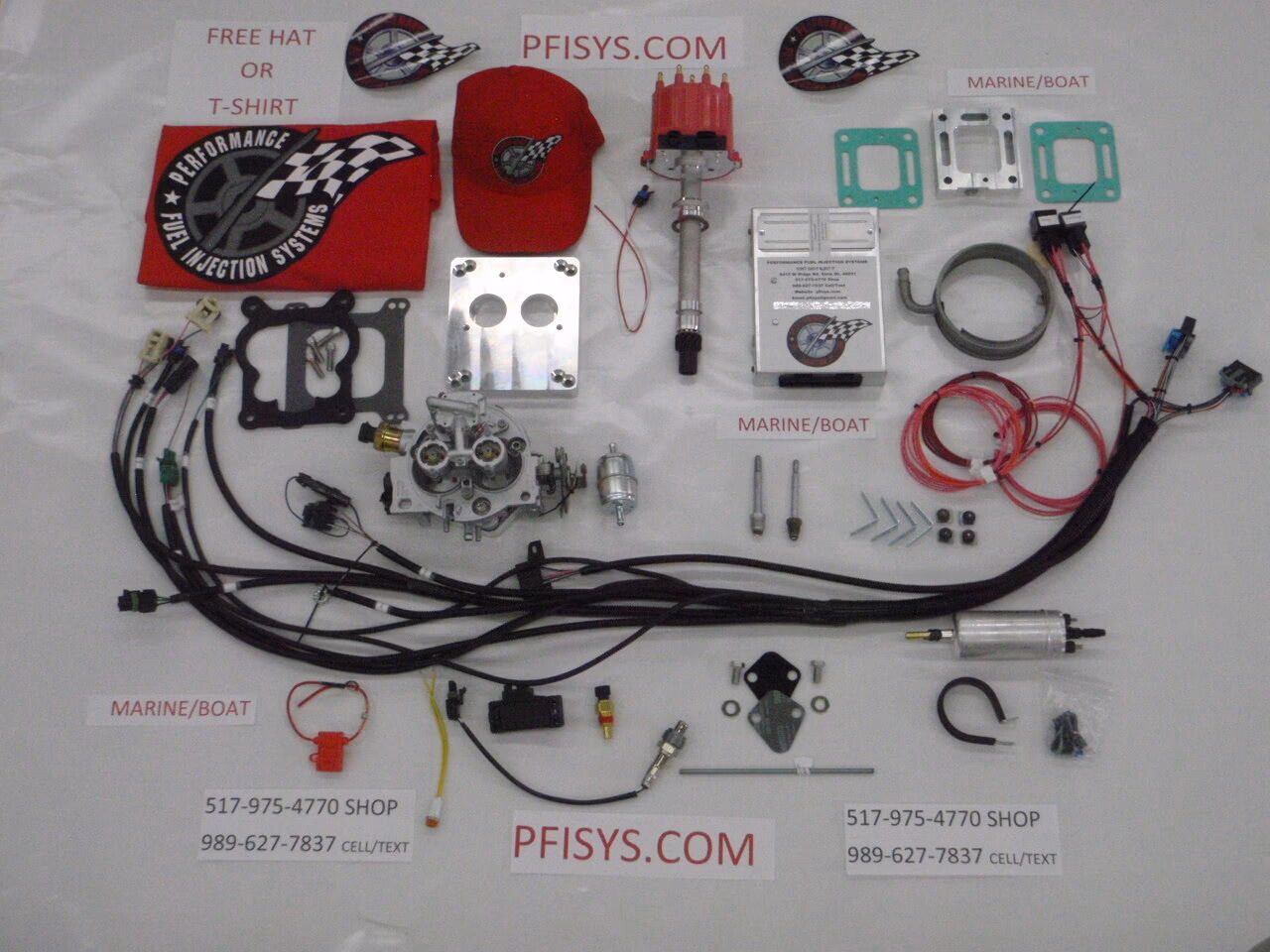 What parts are included in a performance 2 barrel?