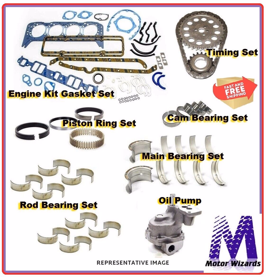 What does a butler Pontiac 455 re-ring kit include?