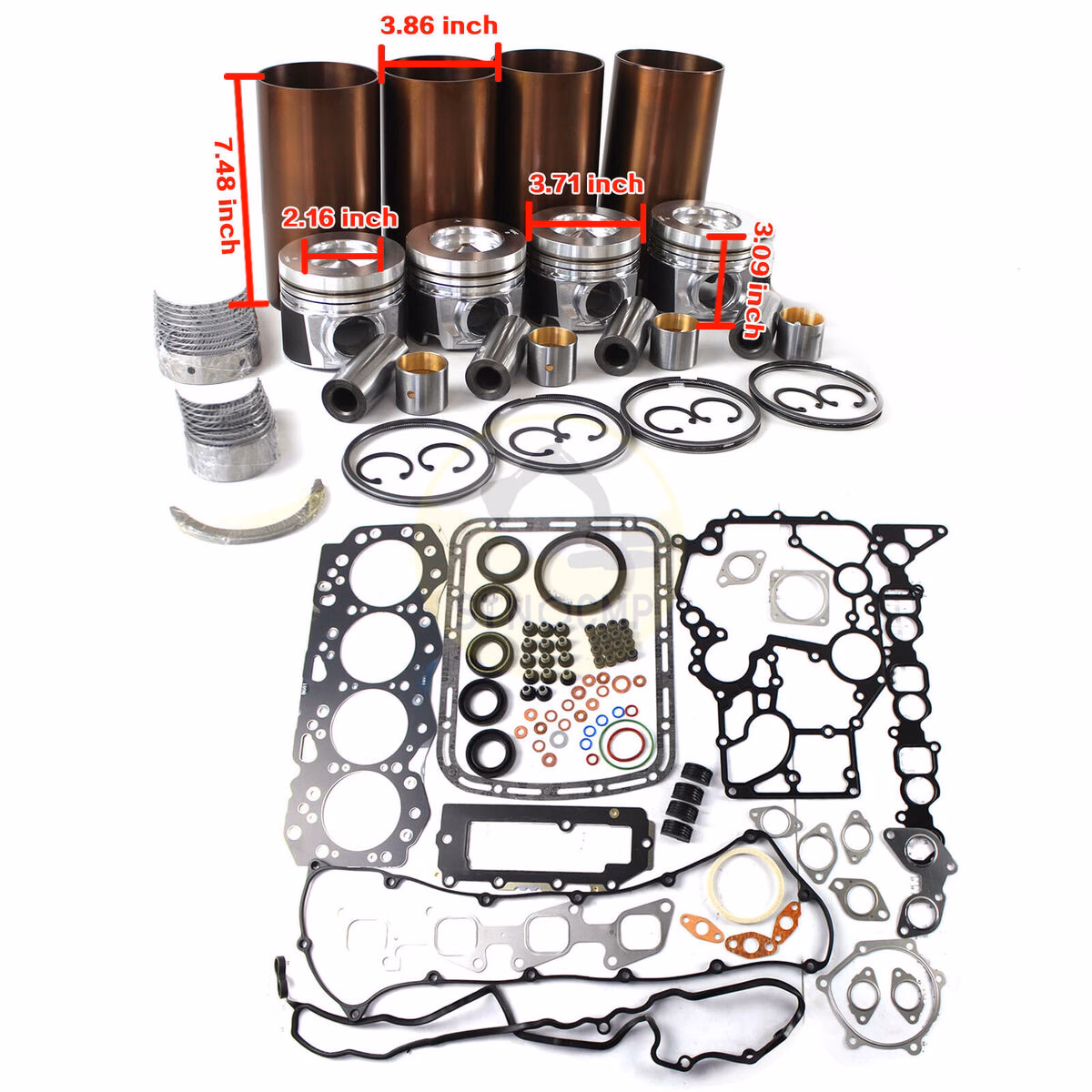 What is the overhaul rebuild kit for Isuzu engine 4JJ1?