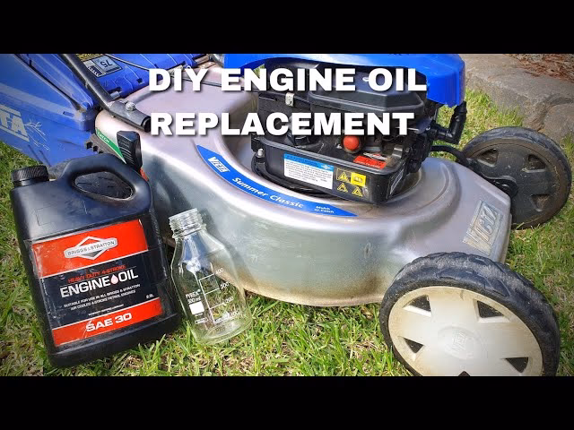 How often should a 4 stroke lawn mower oil be changed?