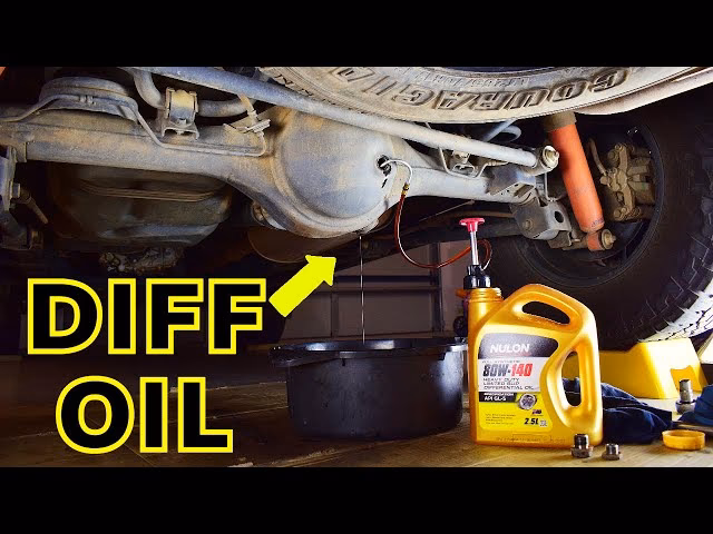 Where is the differential located on a 4WD car?