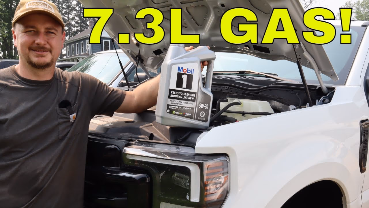 How often should a Ford 7.3L gas engine be changed?
