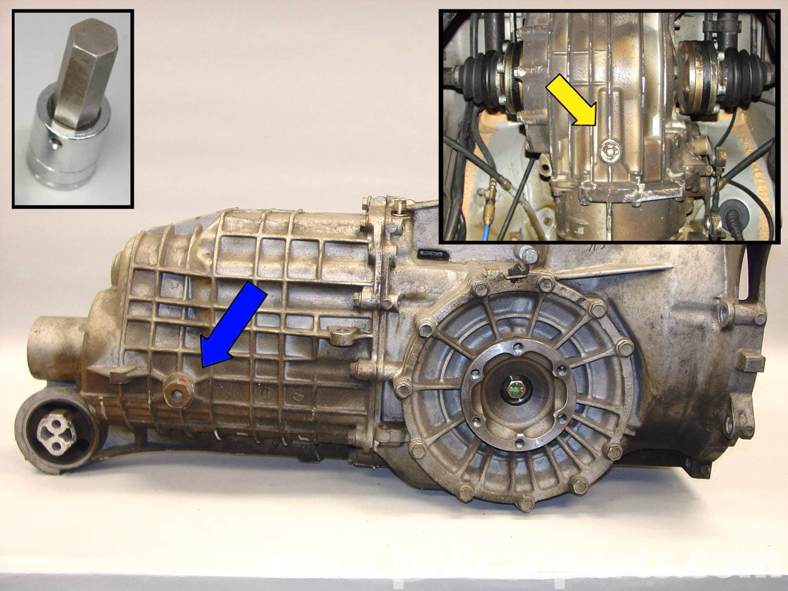 How do you drain front differential oil?