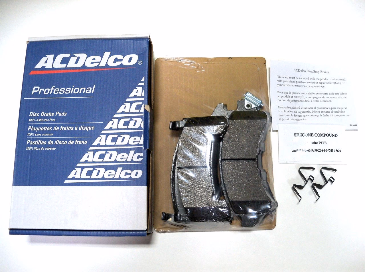 Are ACDelco brake pads asbestos free?