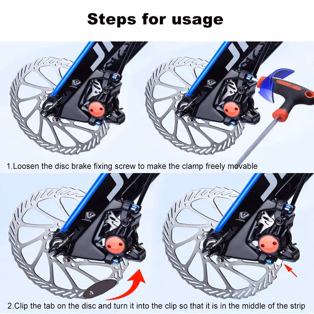 How do you adjust disc brakes on a bike?