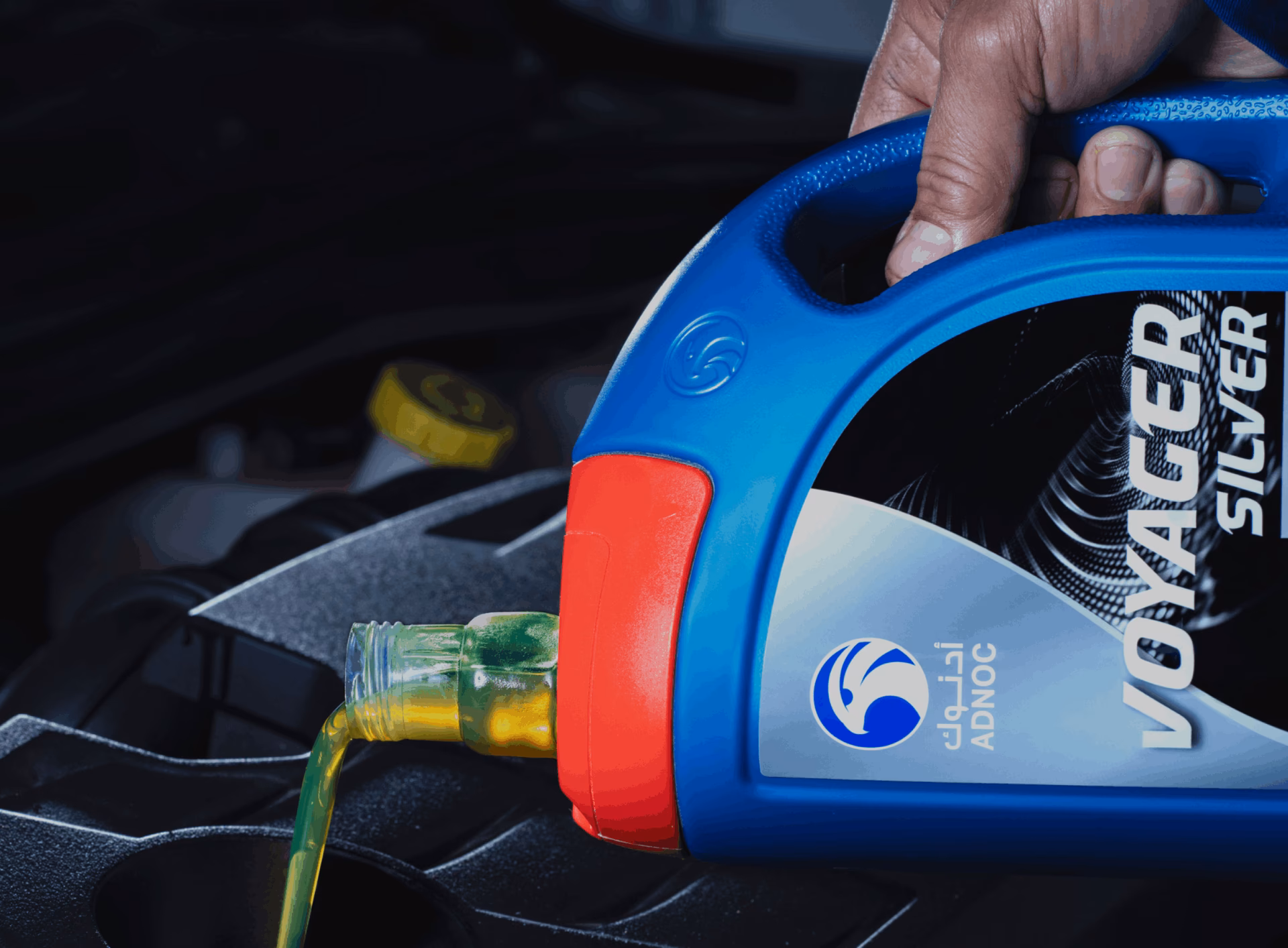How much engine oil for ADNOC Voyager?