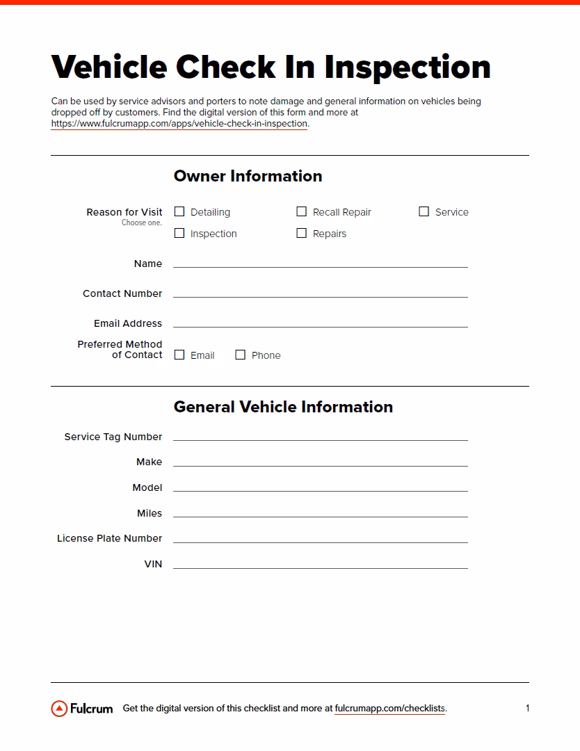 What is a car maintenance checklist?