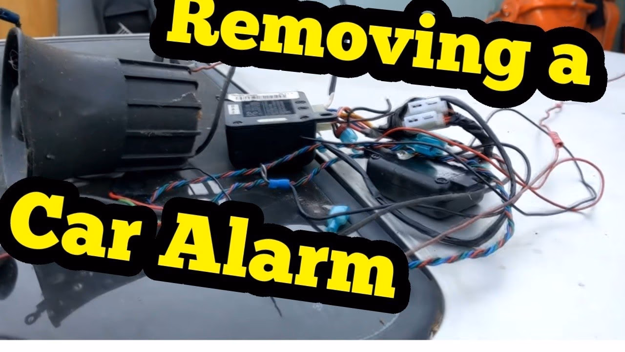 Can I remove my car alarm and replace it with a new one?