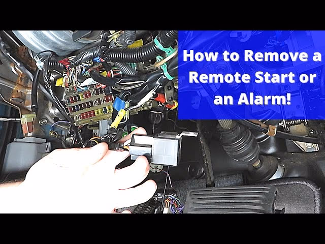 Can I remove my car alarm and replace it with a new one?