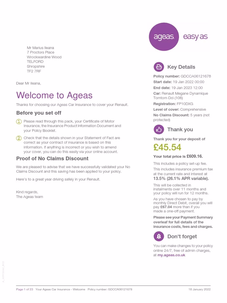 What if I don't understand Ageas car insurance optional cover?