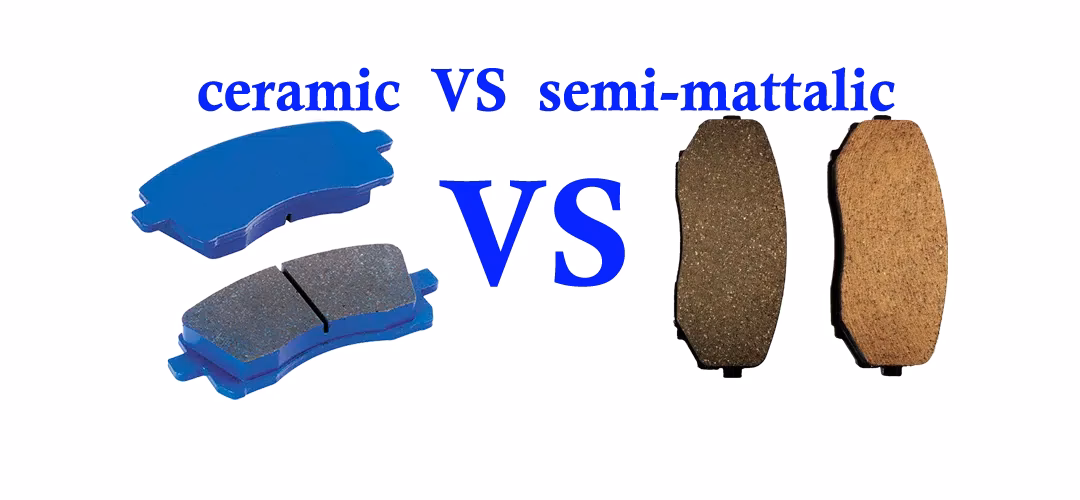 What are semi-metallic brake pads?