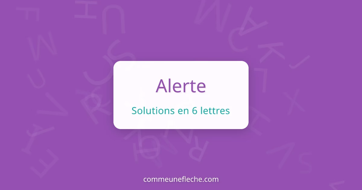 Quel est le singulier de alerter ?