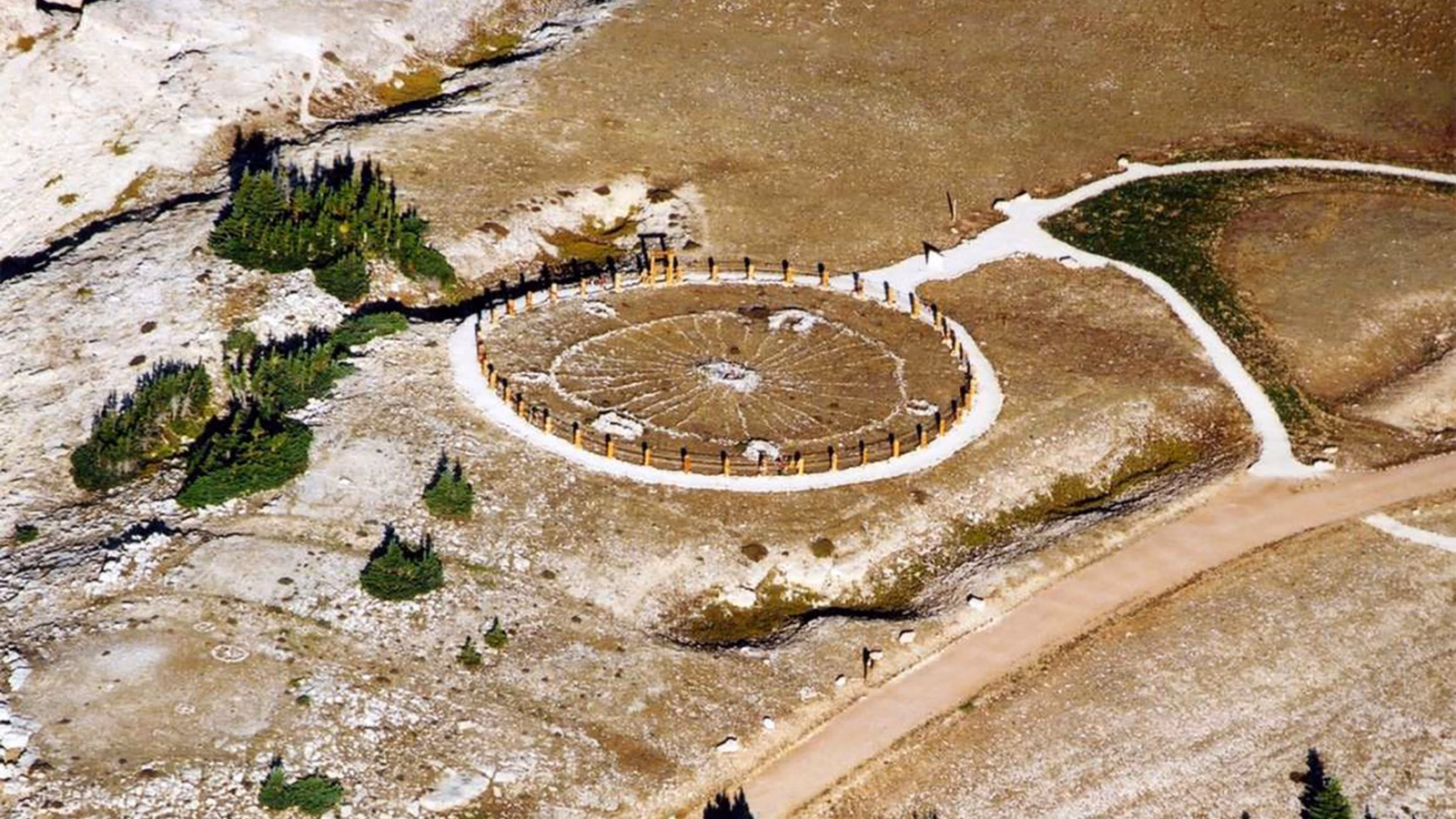 How big is the medicine wheel cairn?