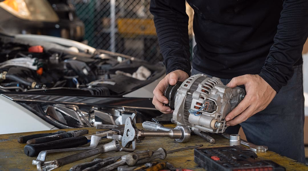 How does a car alternator work?