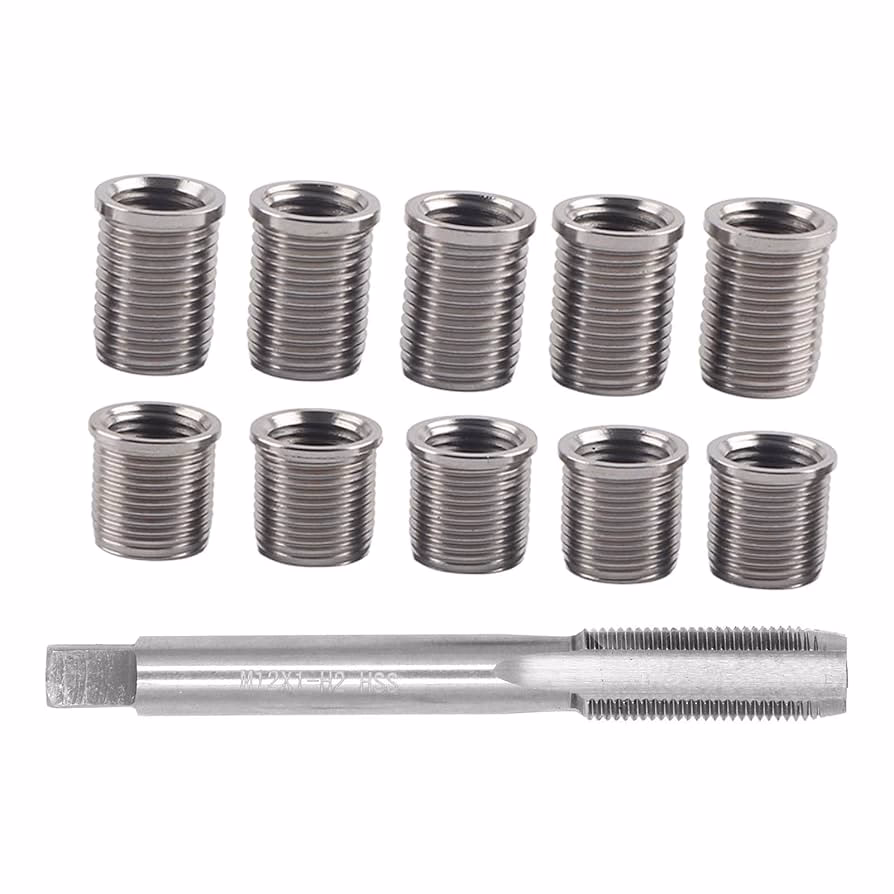 How to repair motorcycle spark plug threads?