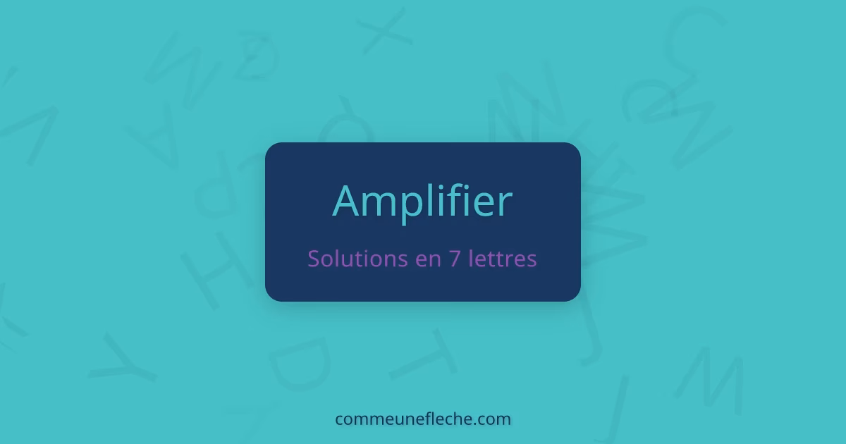 Quel est le féminin de amplificateur ?