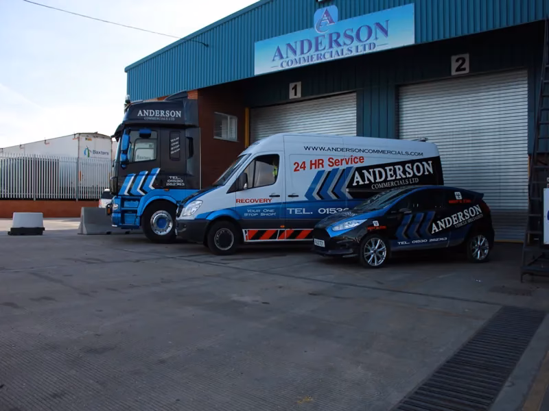 What services do Anderson commercials & vehicle specialists provide?
