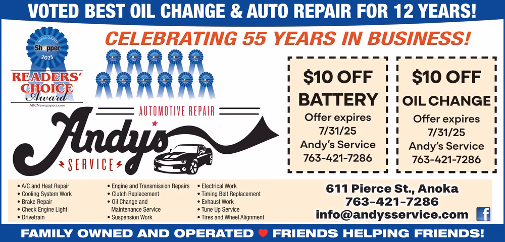 How can I contact Andy's Oil?