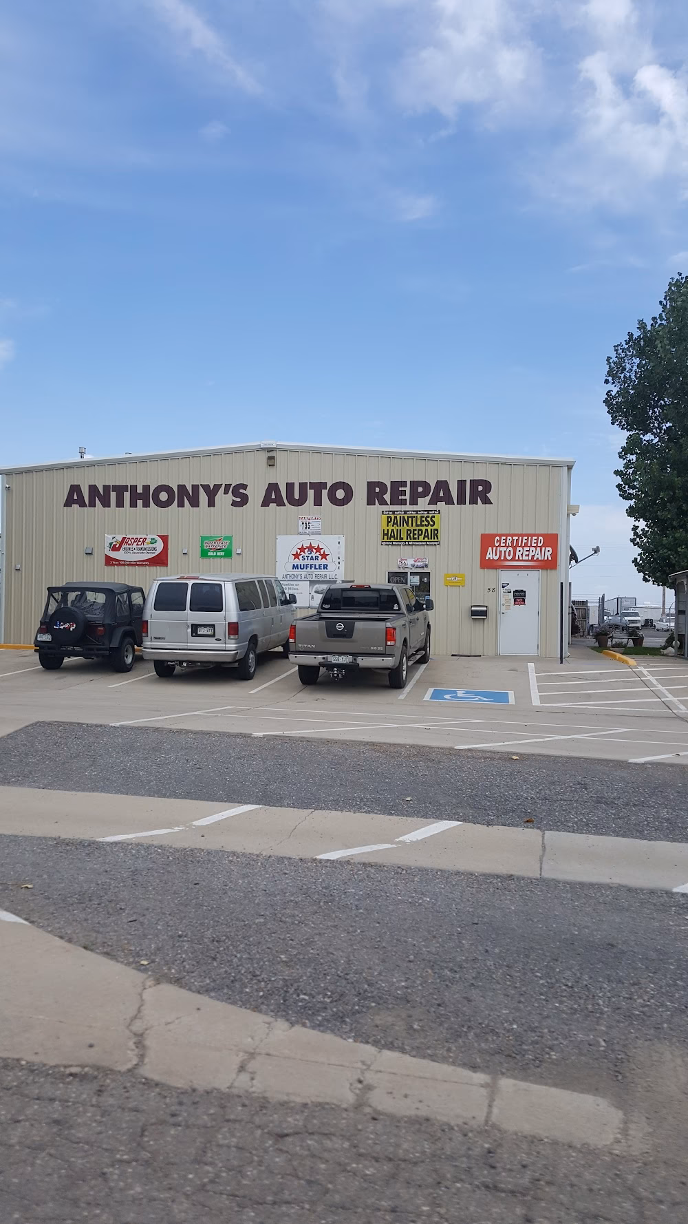 Who is Anthony's auto service?