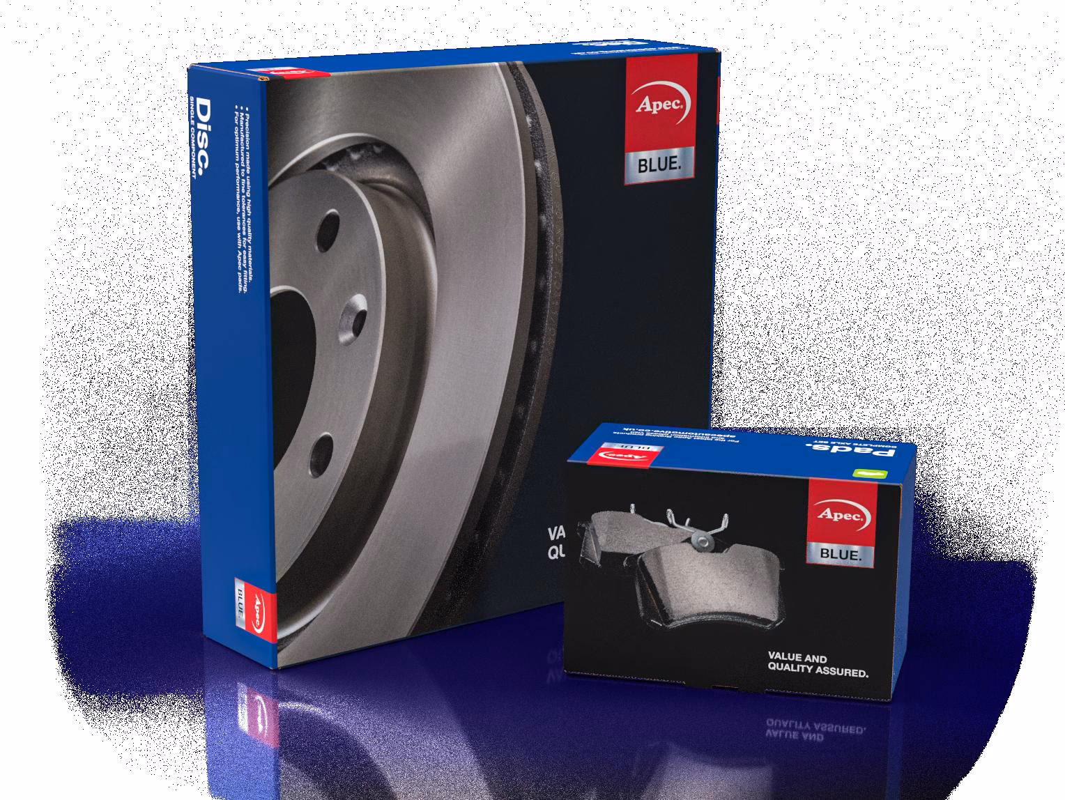 How many brake pad sets are there in the APEC range?