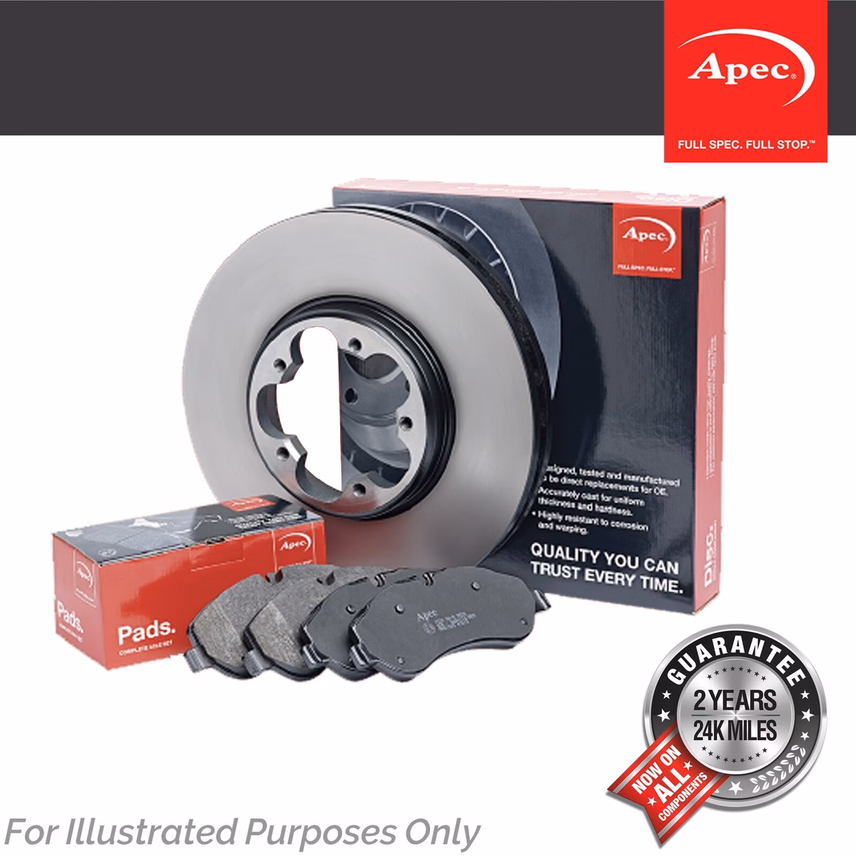 What are APEC black brake pads?