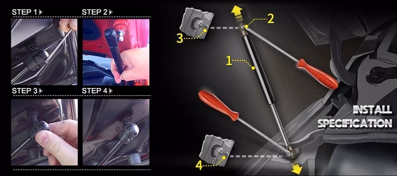 How long do bonnet struts last?