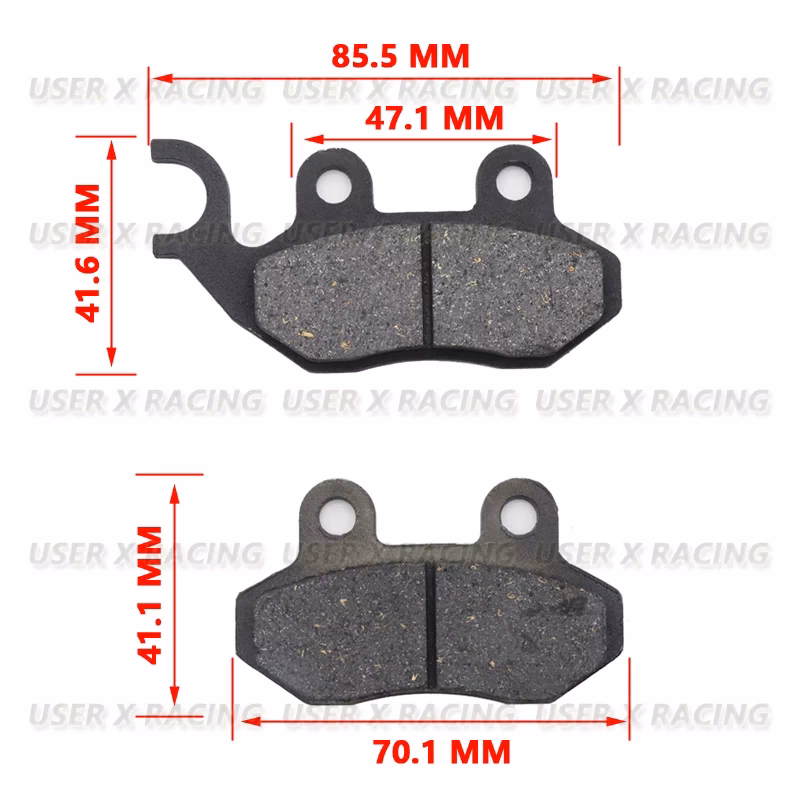 What is the difference between a front brake and a rear brake?