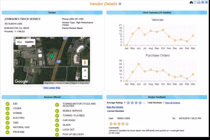 How can a fleet manager find the right vendor?