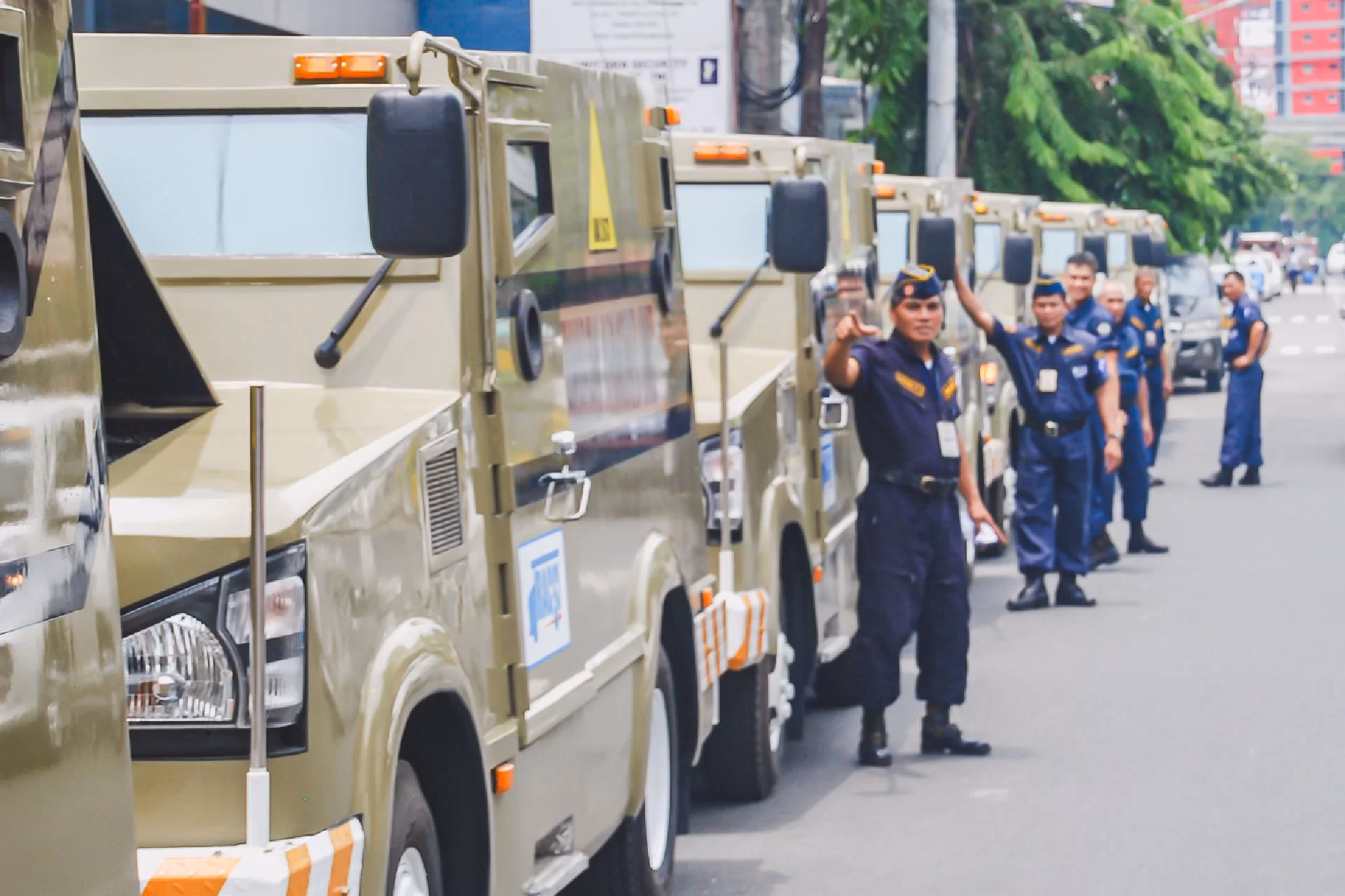 Who makes armored vehicles?