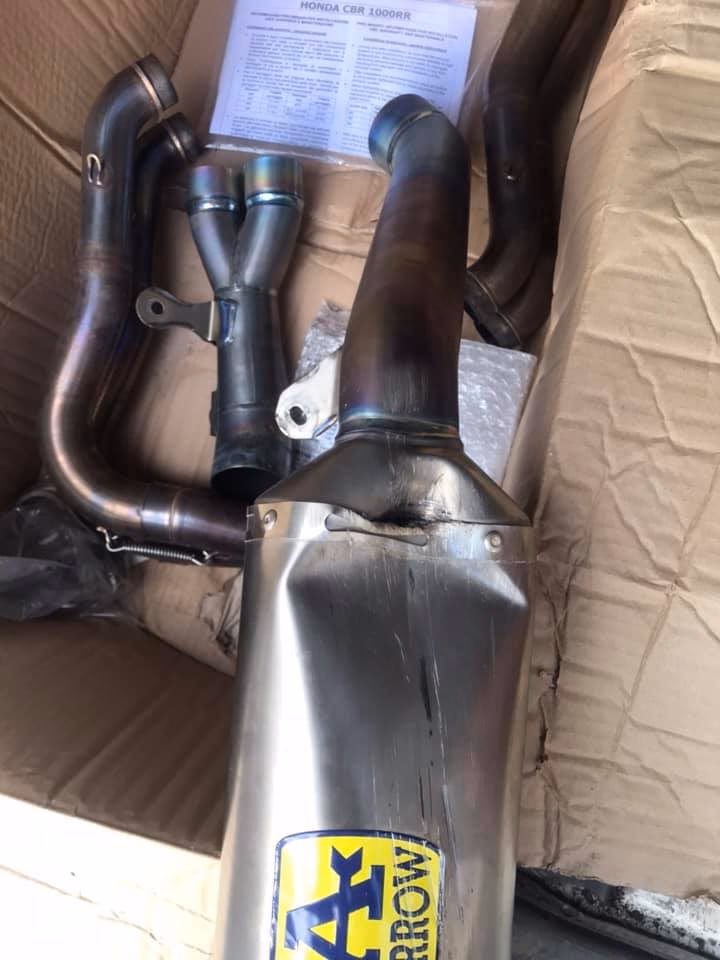Who makes Arrow motorcycle exhaust?