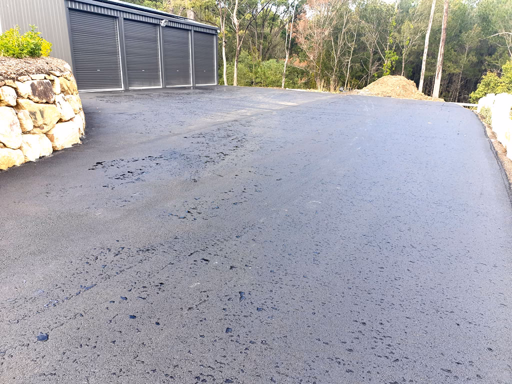 Who did a commercial driveway job down the Gold Coast?