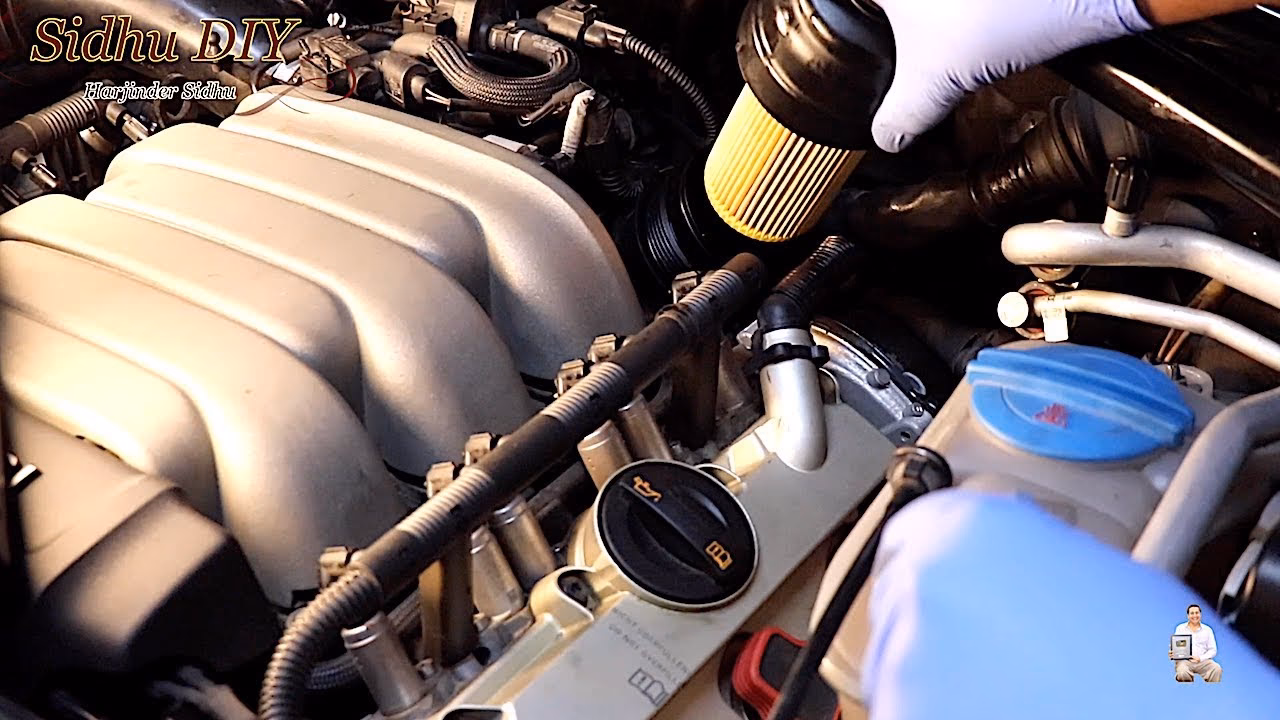 How do you start a car with a pre-filled oil filter?