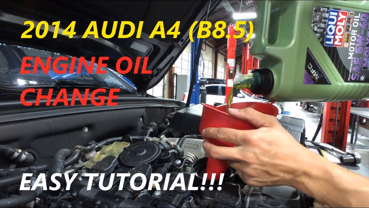 How do I change the oil on my Audi A4 Quattro?