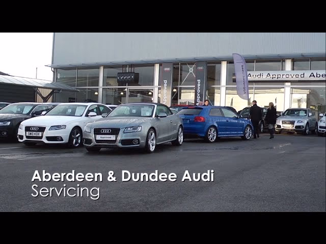 What services does Audi offer in Aberdeen & Dundee?