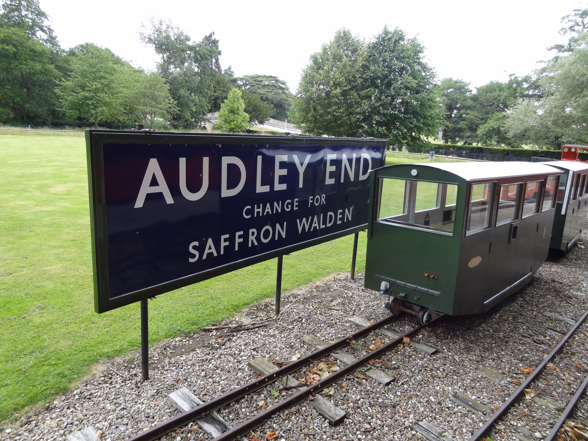 Why is Audley End railway station named after the House?