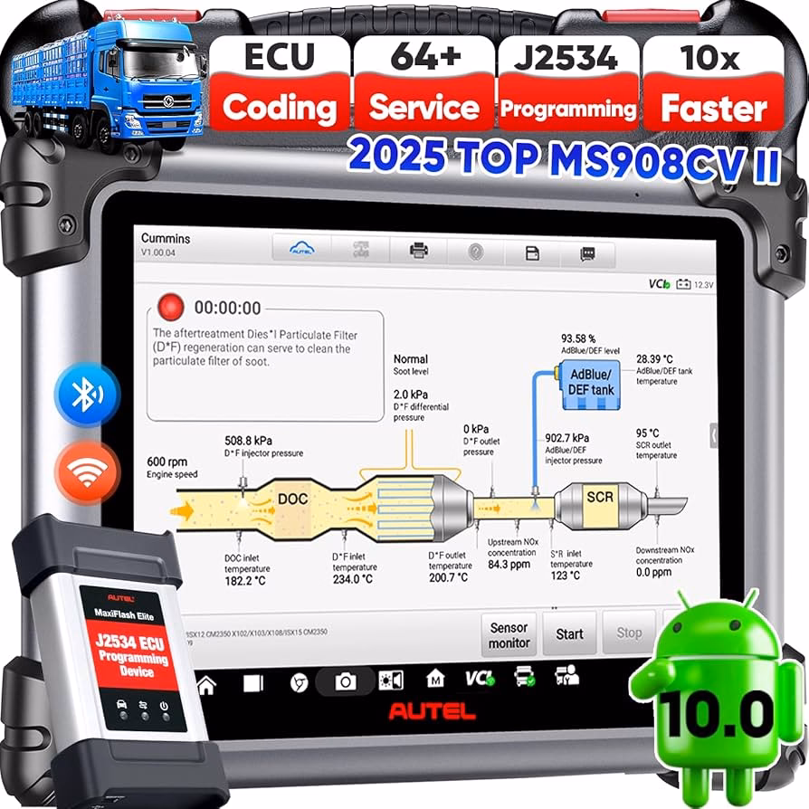 What is Autel ms908cv heavy-duty scan tool?