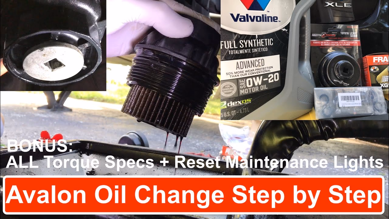 How often should you change oil on a Toyota Avalon?
