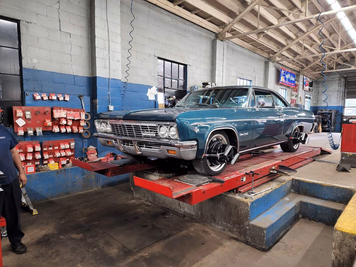 When is axle alignment properly set?