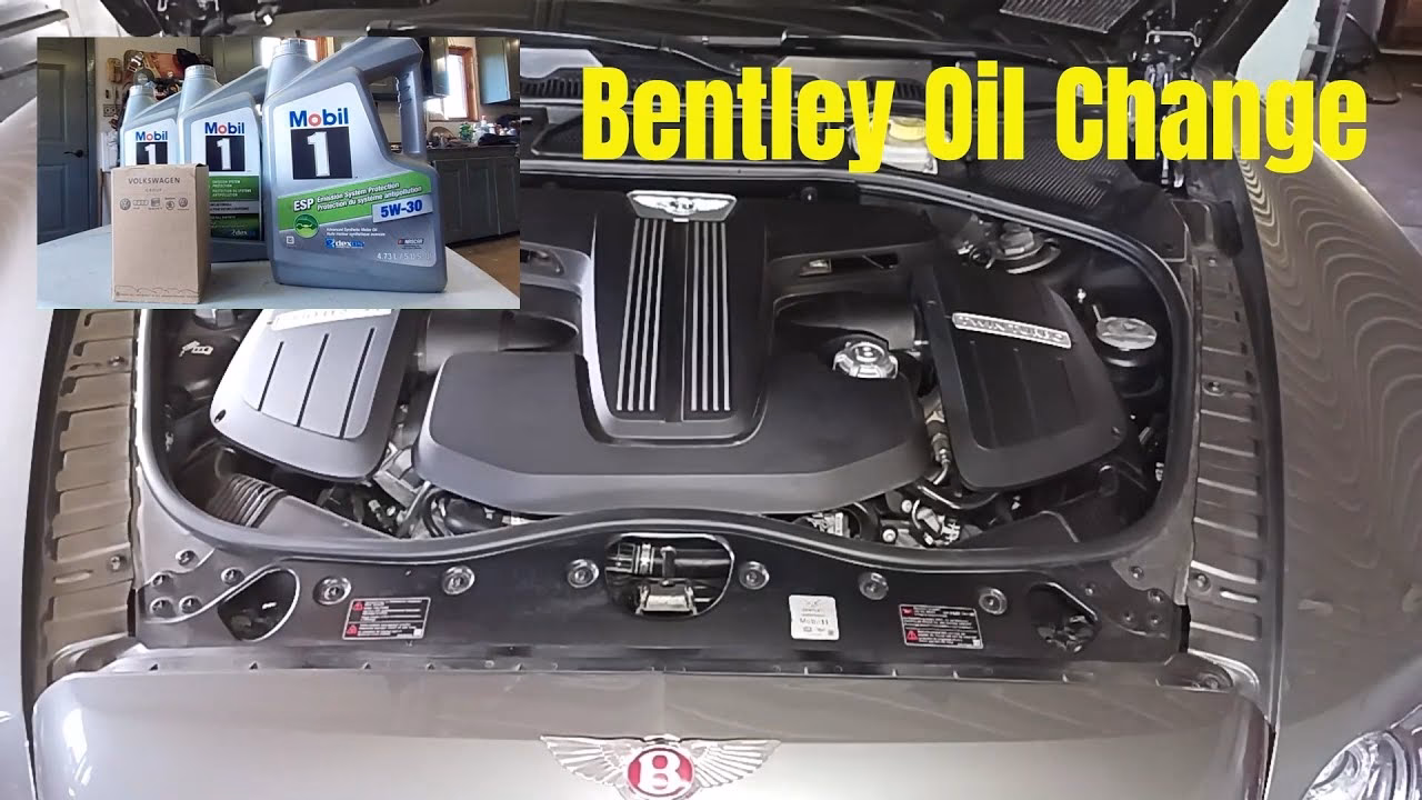 How much engine oil does a Bentley use?