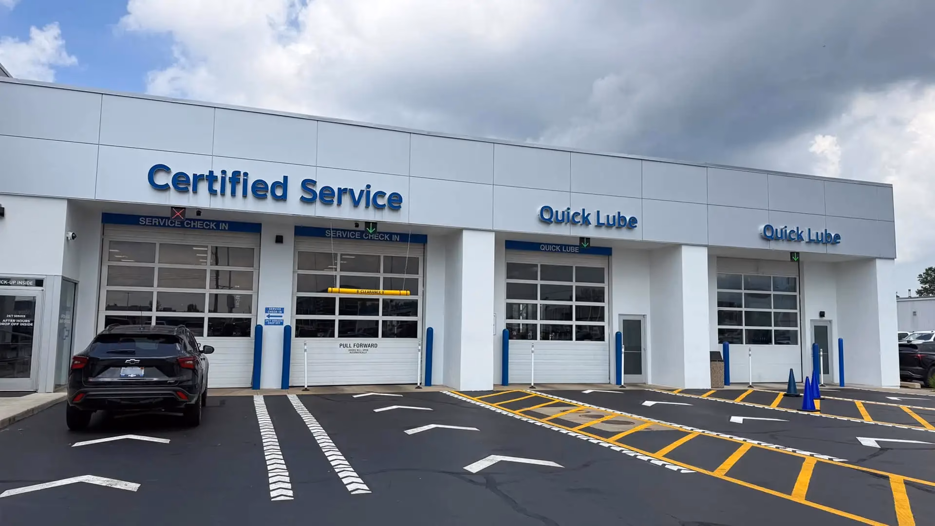 How much parts storage does Berger Chevrolet have?