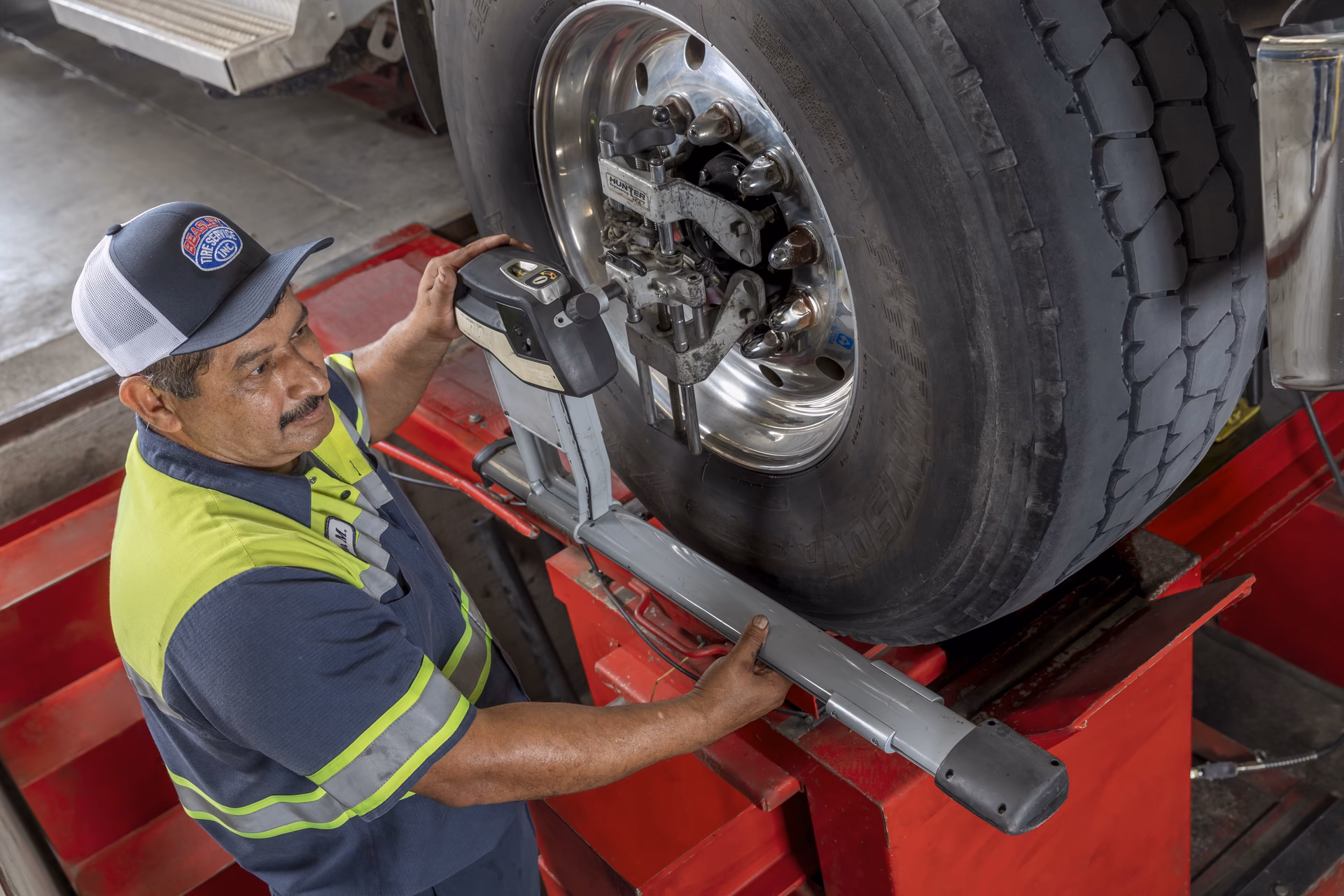 How much does wheel alignment save a truck a year?