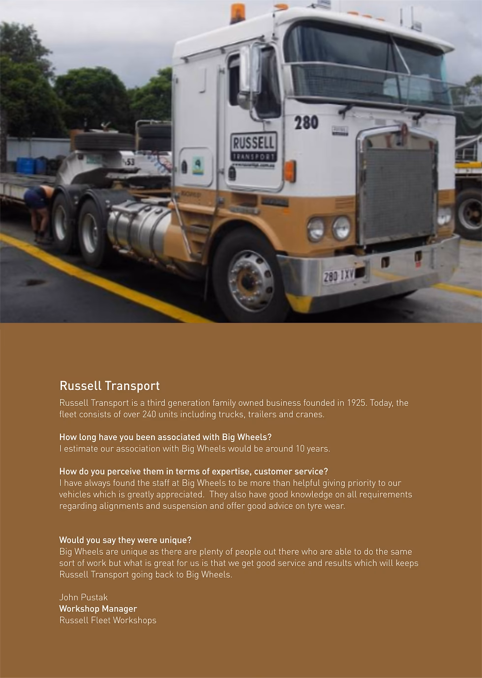 Where can I find Big Wheels truck alignment - Rocklea?