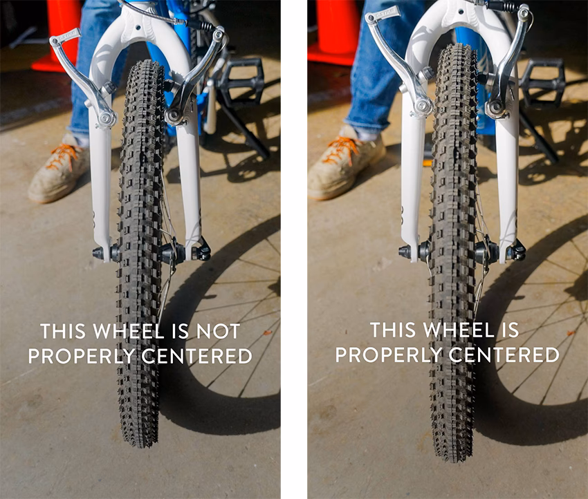 Can a spring self center a brake pad?