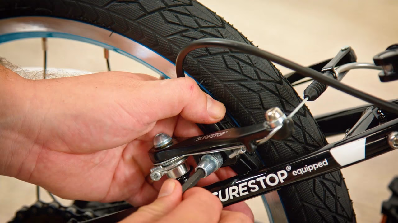 How do you fix a rubbing caliper on a bike?
