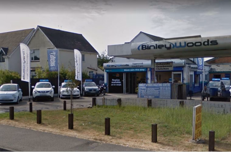 Where is Binley Woods approved Used Cars Ltd?