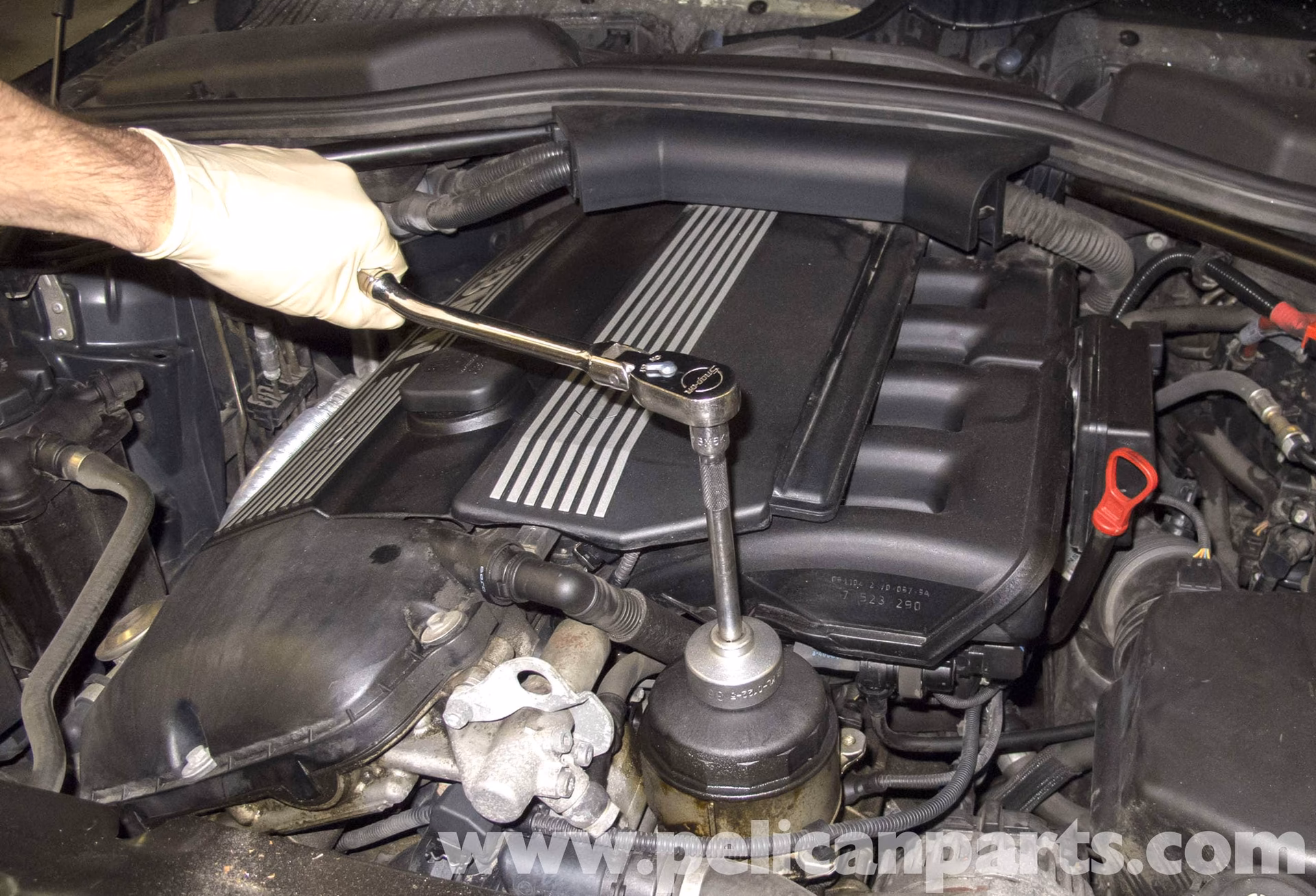 How much oil to add to a BMW 525i?